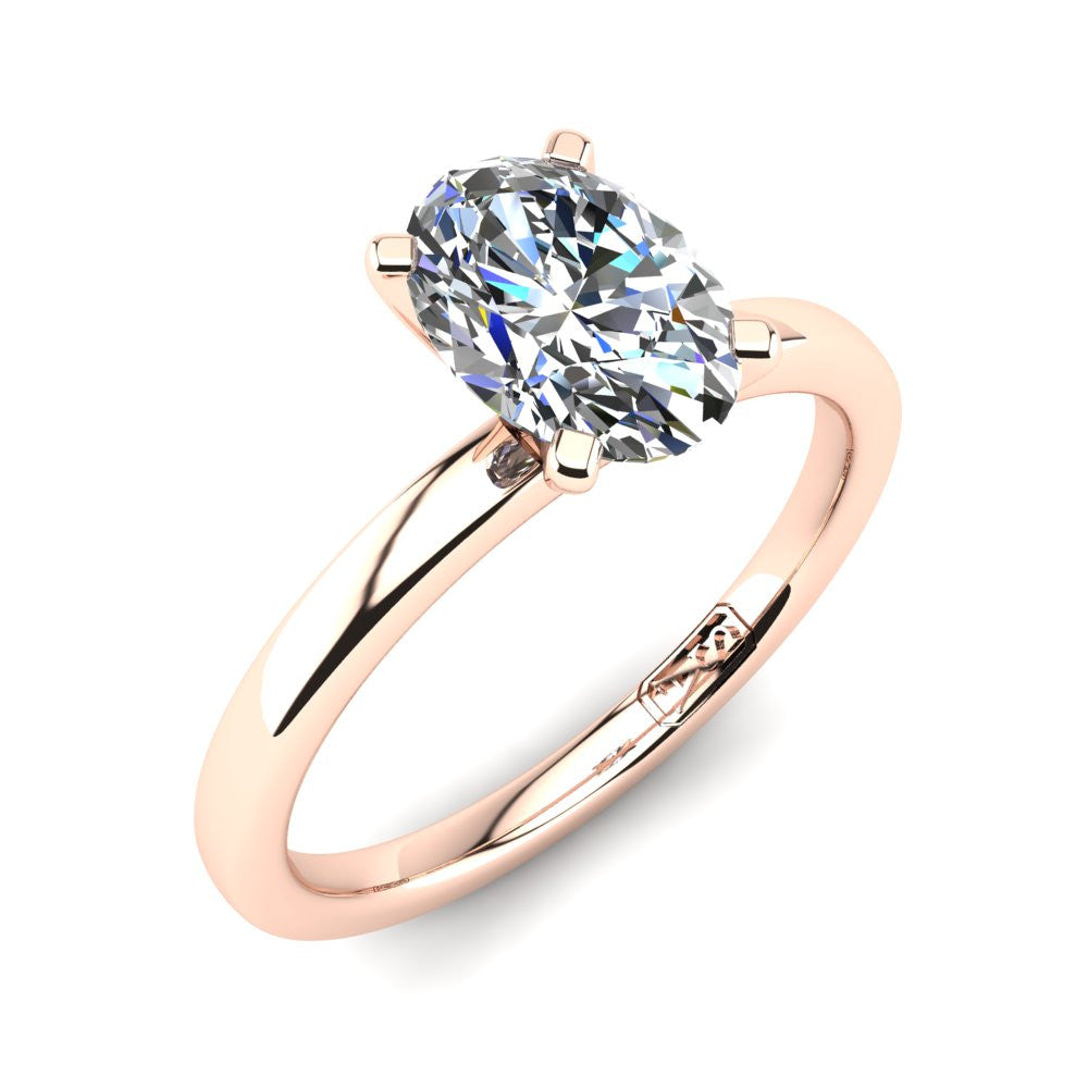 'Fiona' Oval Cut Lab Grown Engagement Ring
