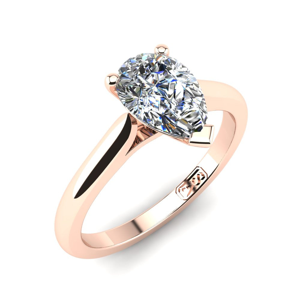 'Katie' Pear Cut Lab Grown Engagement Ring