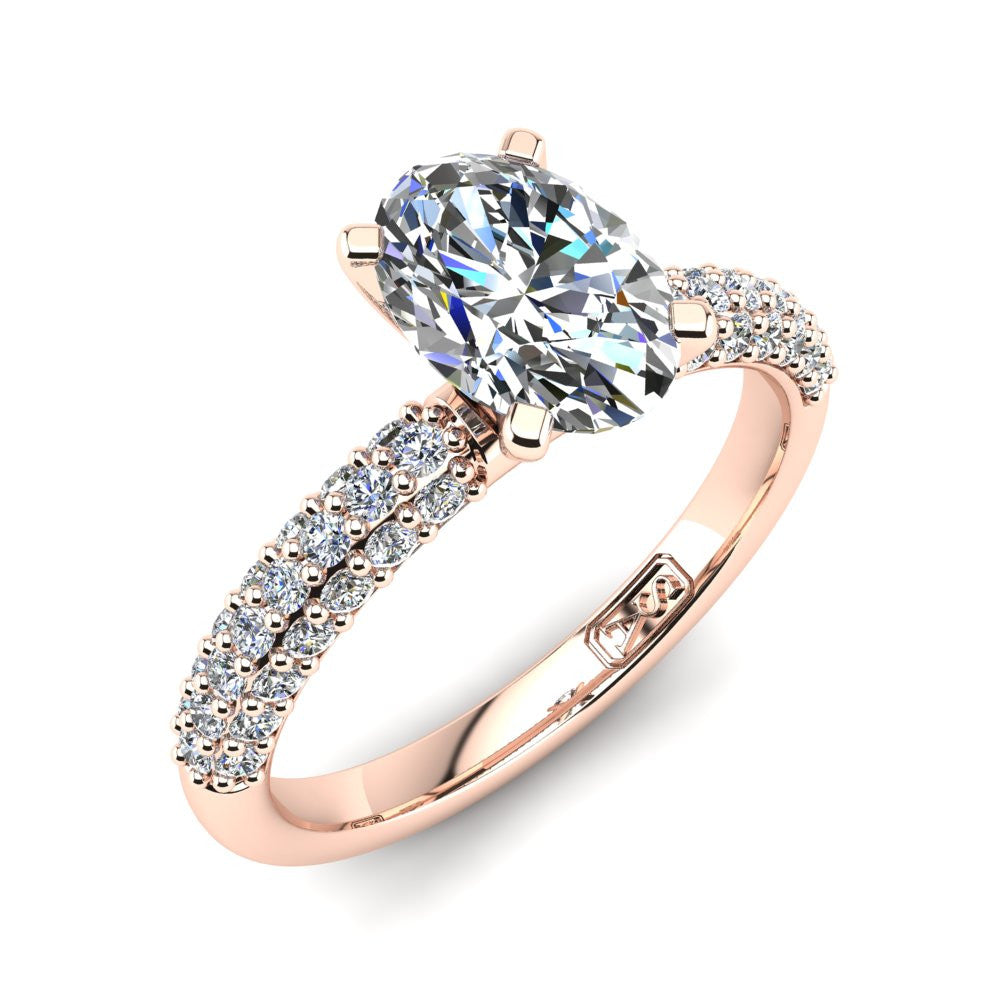 'Kylie' Oval Cut Lab Grown Engagement Ring