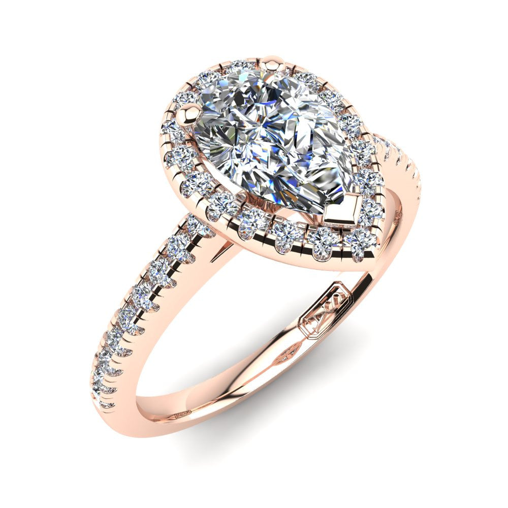 'Jenna' Pear Cut Lab Grown Engagement Ring