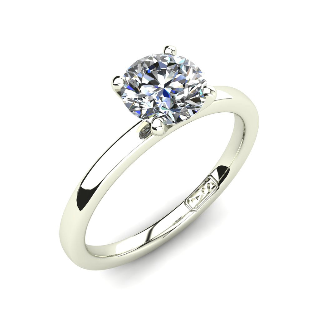 'Fiona' Round Brilliant Cut Lab Grown Engagement Ring