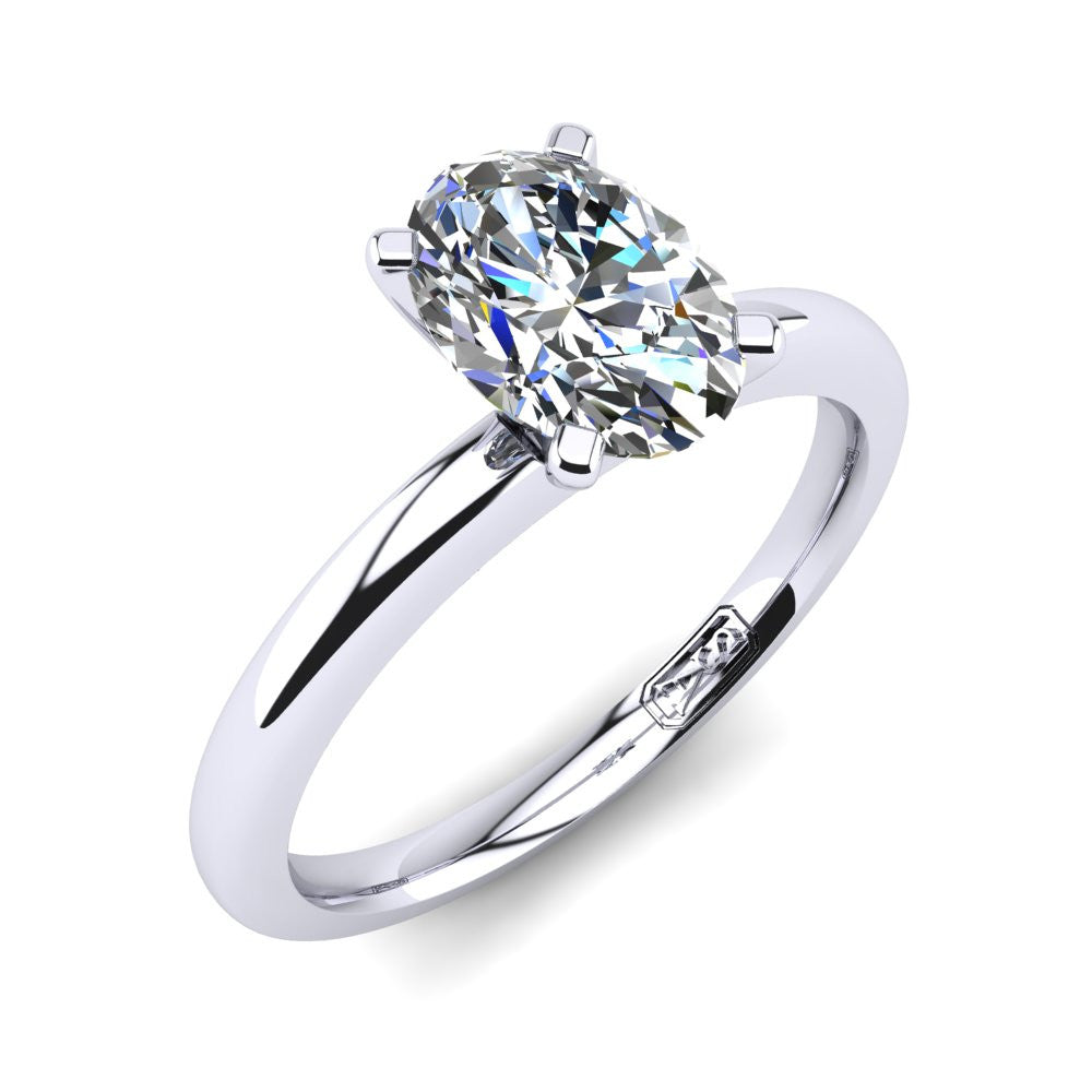 'Casey' Oval Cut Lab Grown Engagement Ring