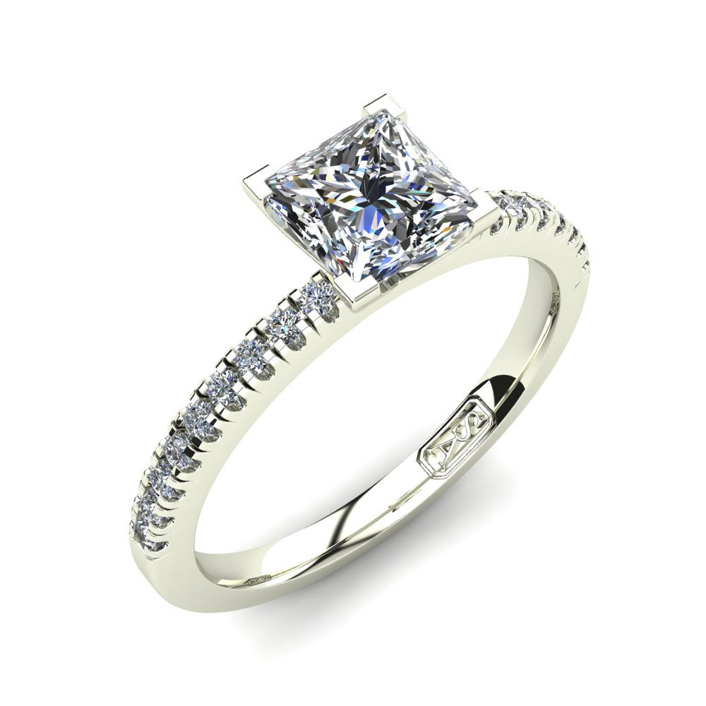 'Chloe' Princess Cut Lab Grown Engagement Ring