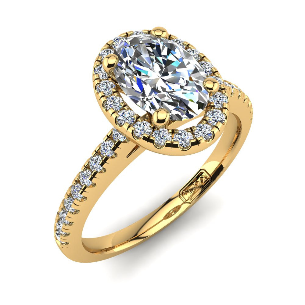 'Jenna' Oval Cut Lab Grown Engagement Ring