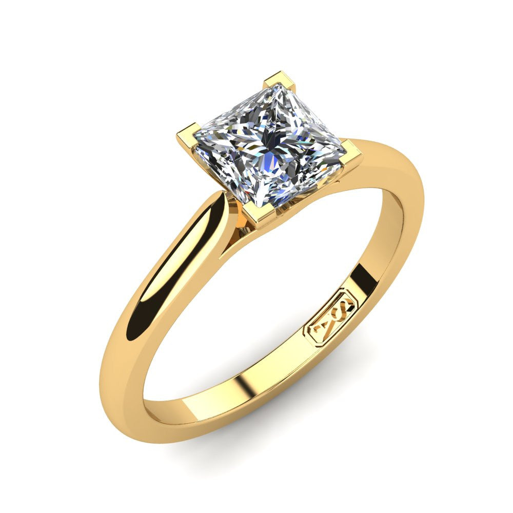 'Katie' Princess Cut Lab Grown Engagement Ring