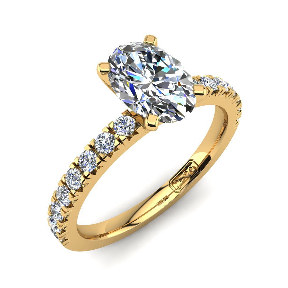 'Emily' Oval Cut Lab Grown Engagement Ring