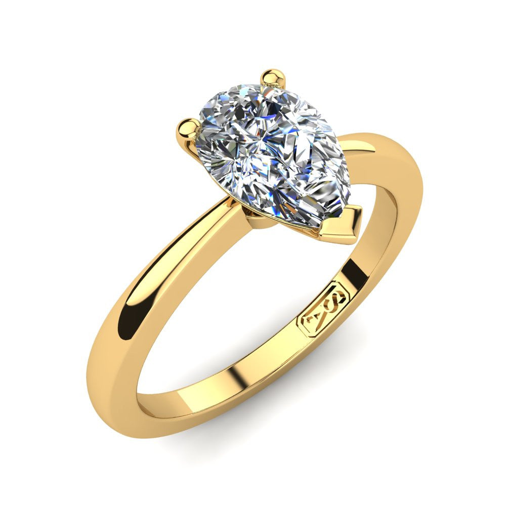 'Grace' Pear Cut Lab Grown Engagement Ring
