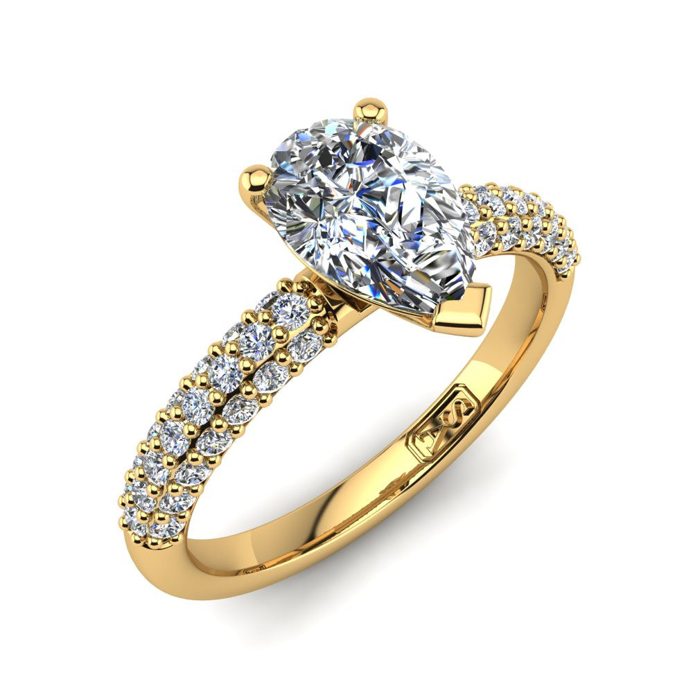 'Kylie' Pear Cut Lab Grown Engagement Ring