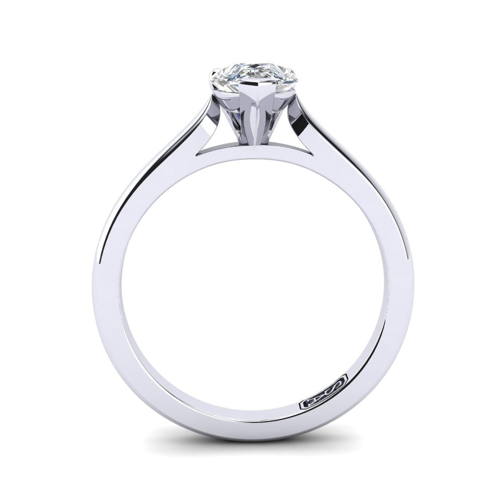 'Katie' Pear Cut Lab Grown Engagement Ring