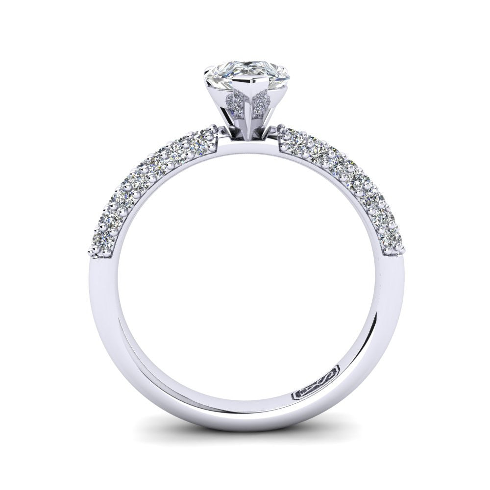 'Kylie' Pear Cut Lab Grown Engagement Ring
