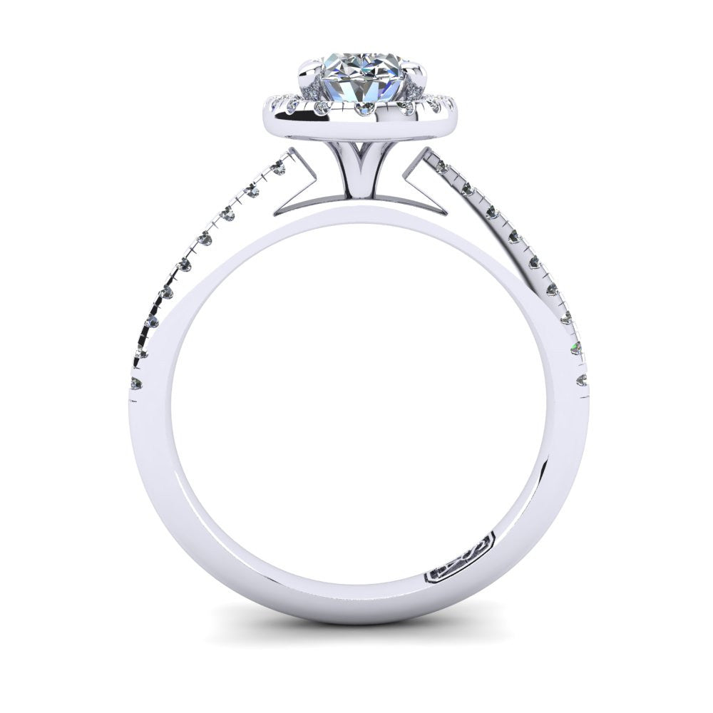 'Jenna' Oval Cut Lab Grown Engagement Ring
