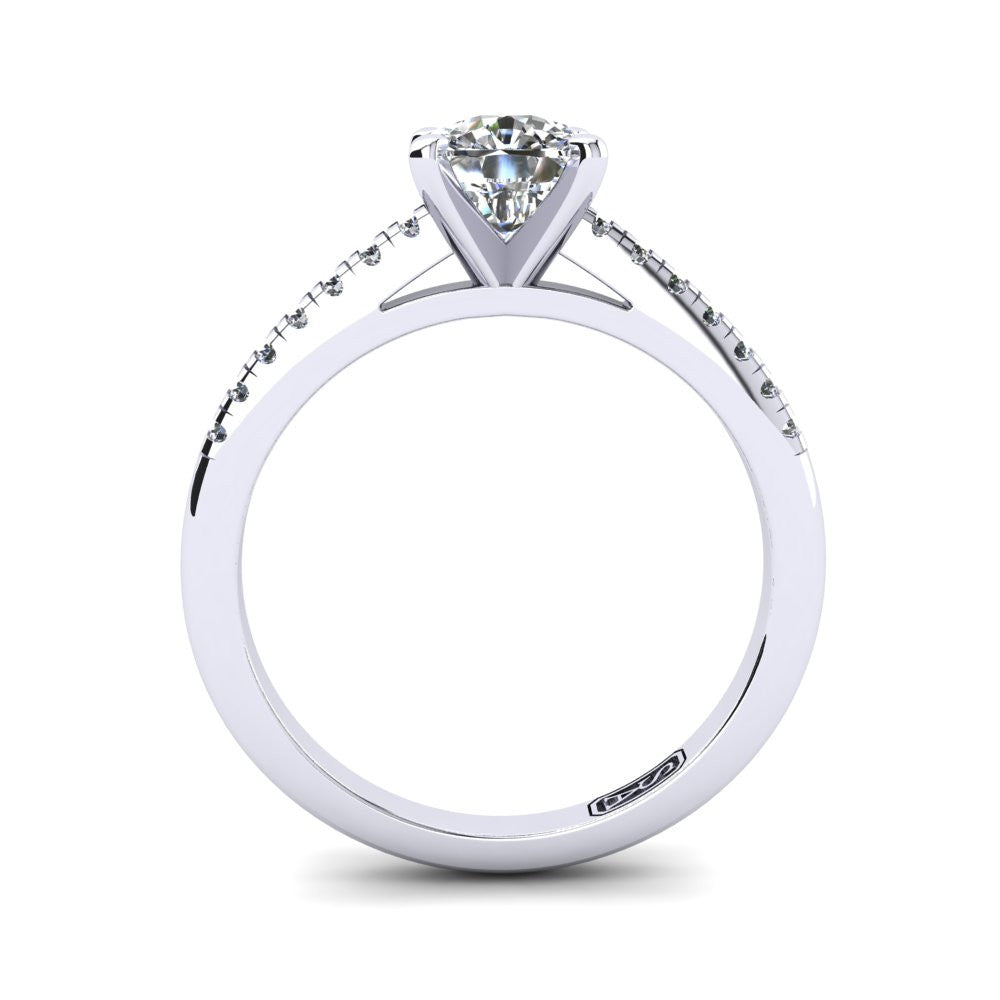 'Julia' Cushion Cut Lab Grown Engagement Ring