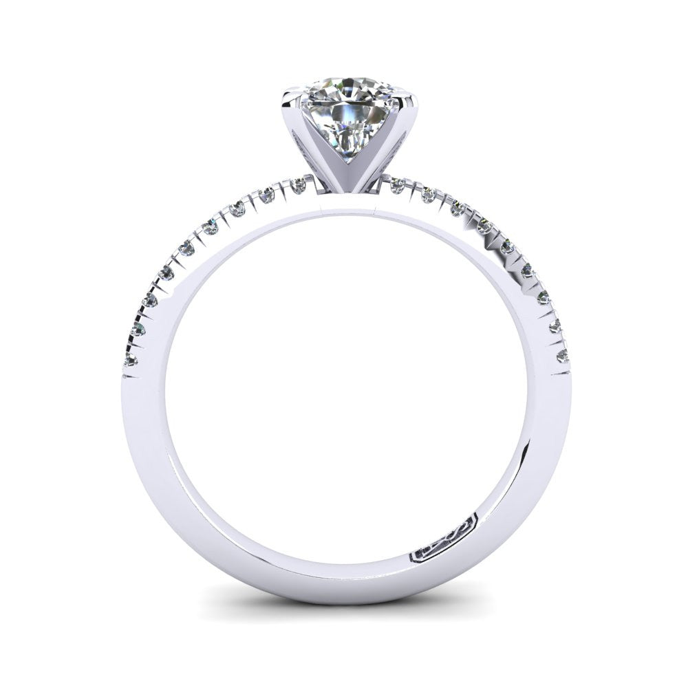 'Chloe' Cushion Cut Lab Grown Engagement Ring
