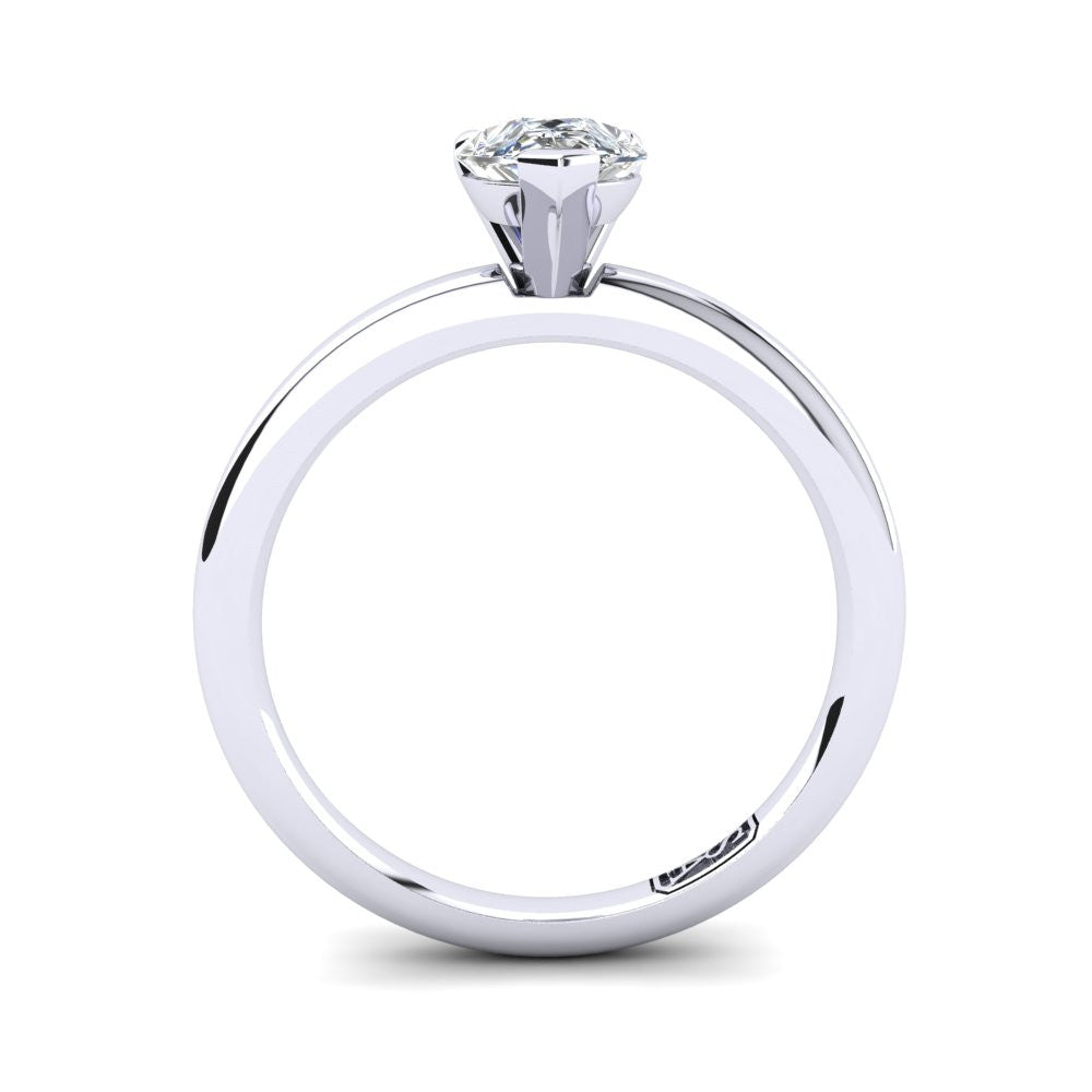 'Casey' Pear Cut Lab Grown Engagement Ring