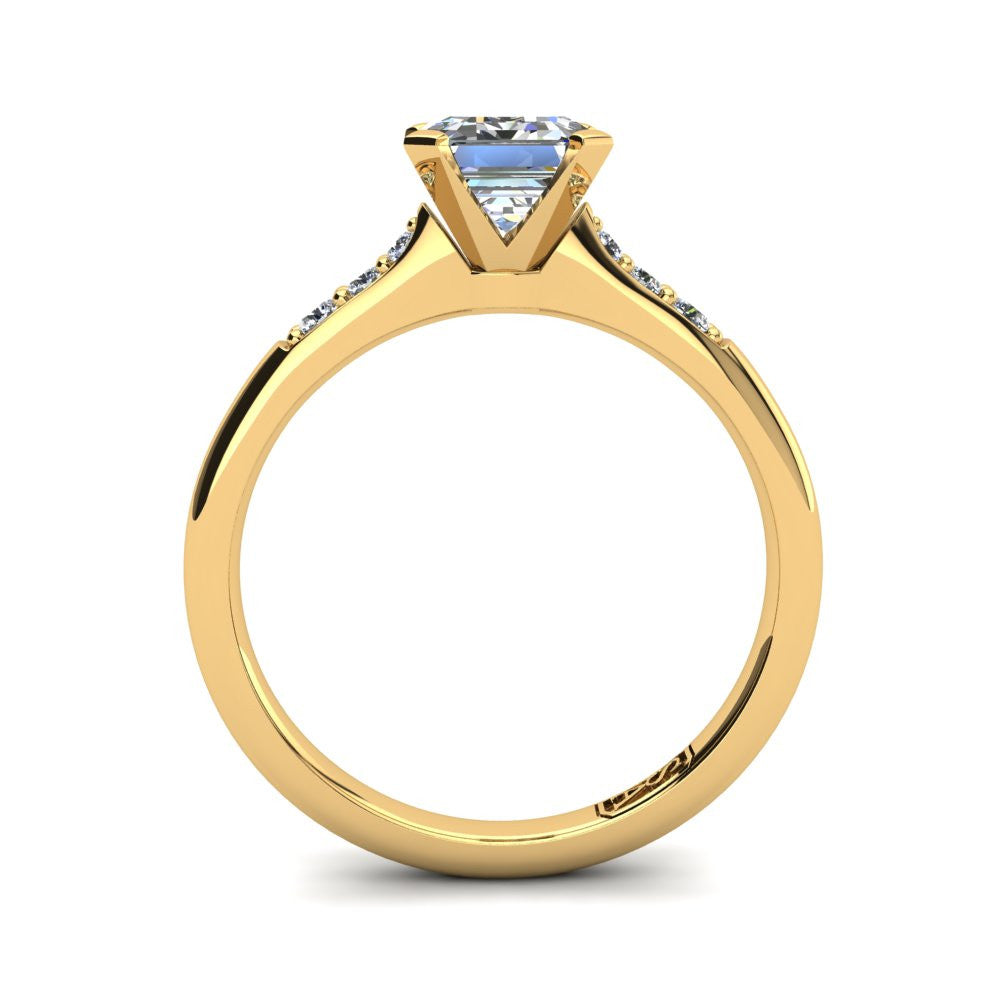 'Hope' Emerald Cut Lab Grown Engagement Ring
