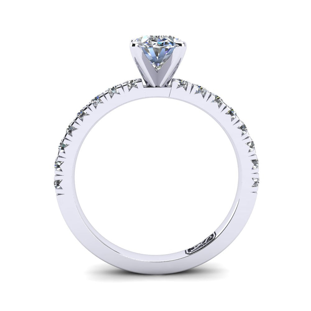 'Emily' Oval Cut Lab Grown Engagement Ring
