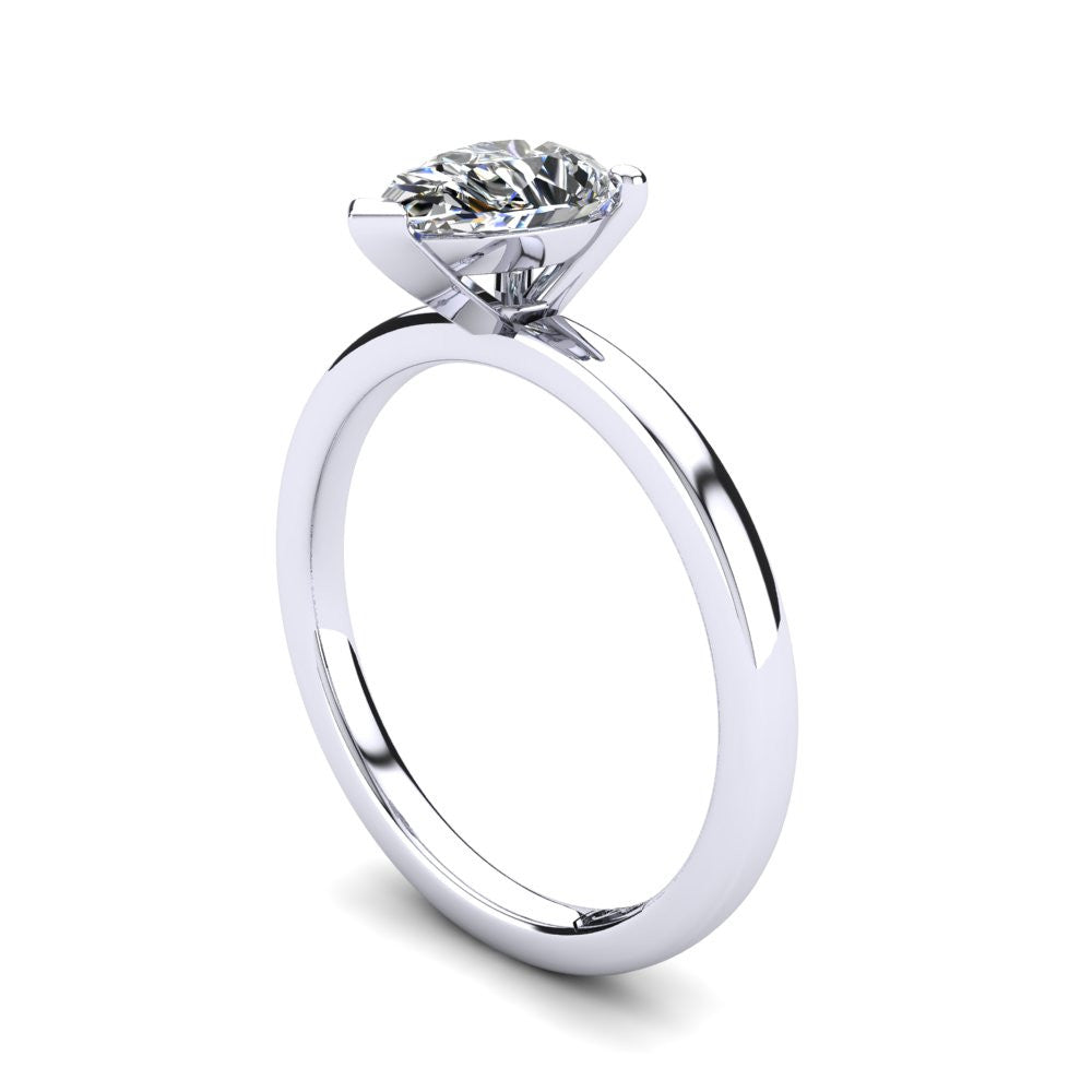 'Fiona' Pear Cut Lab Grown Engagement Ring
