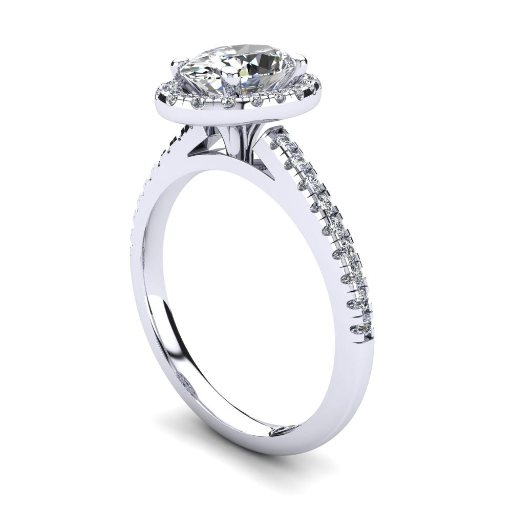 'Jenna' Oval Cut Lab Grown Engagement Ring