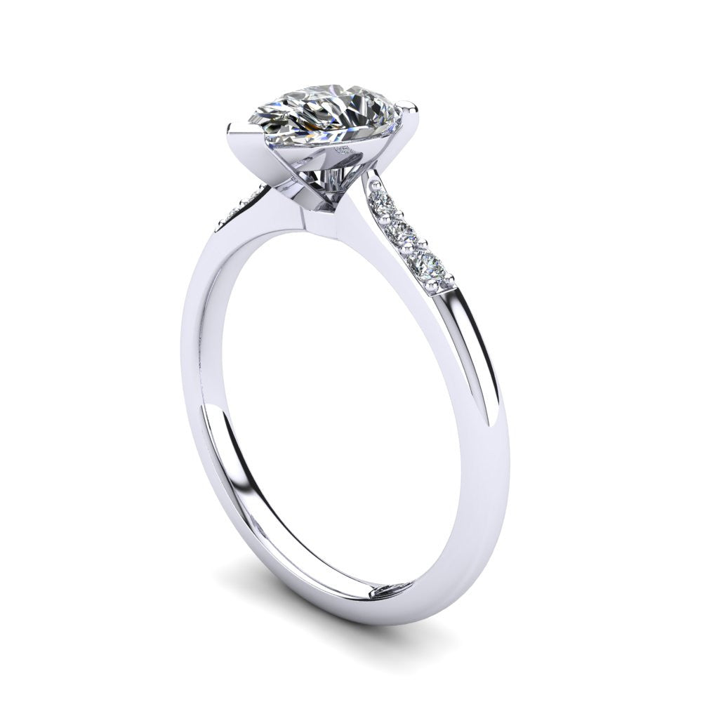 'Hope' Pear Cut Lab Grown Engagement Ring