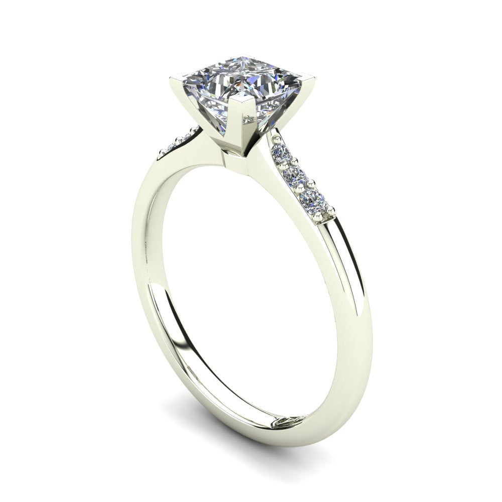 'Hope' Princess Cut Lab Grown Engagement Ring