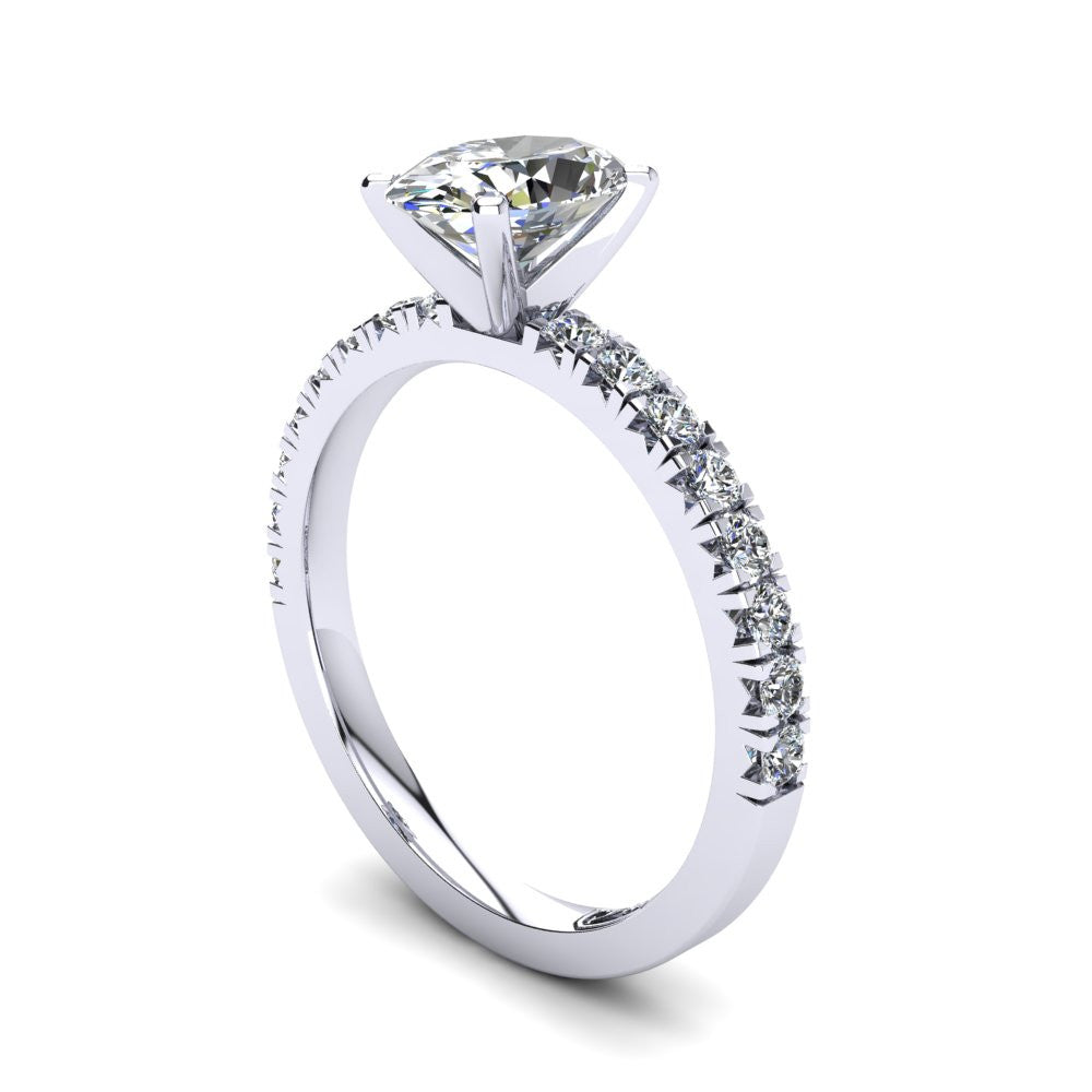 'Emily' Oval Cut Lab Grown Engagement Ring