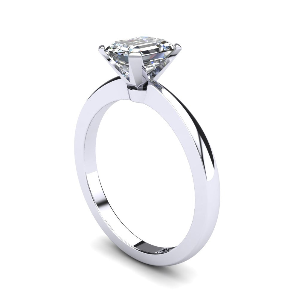 'Grace' Emerald Cut Lab Grown Engagement Ring