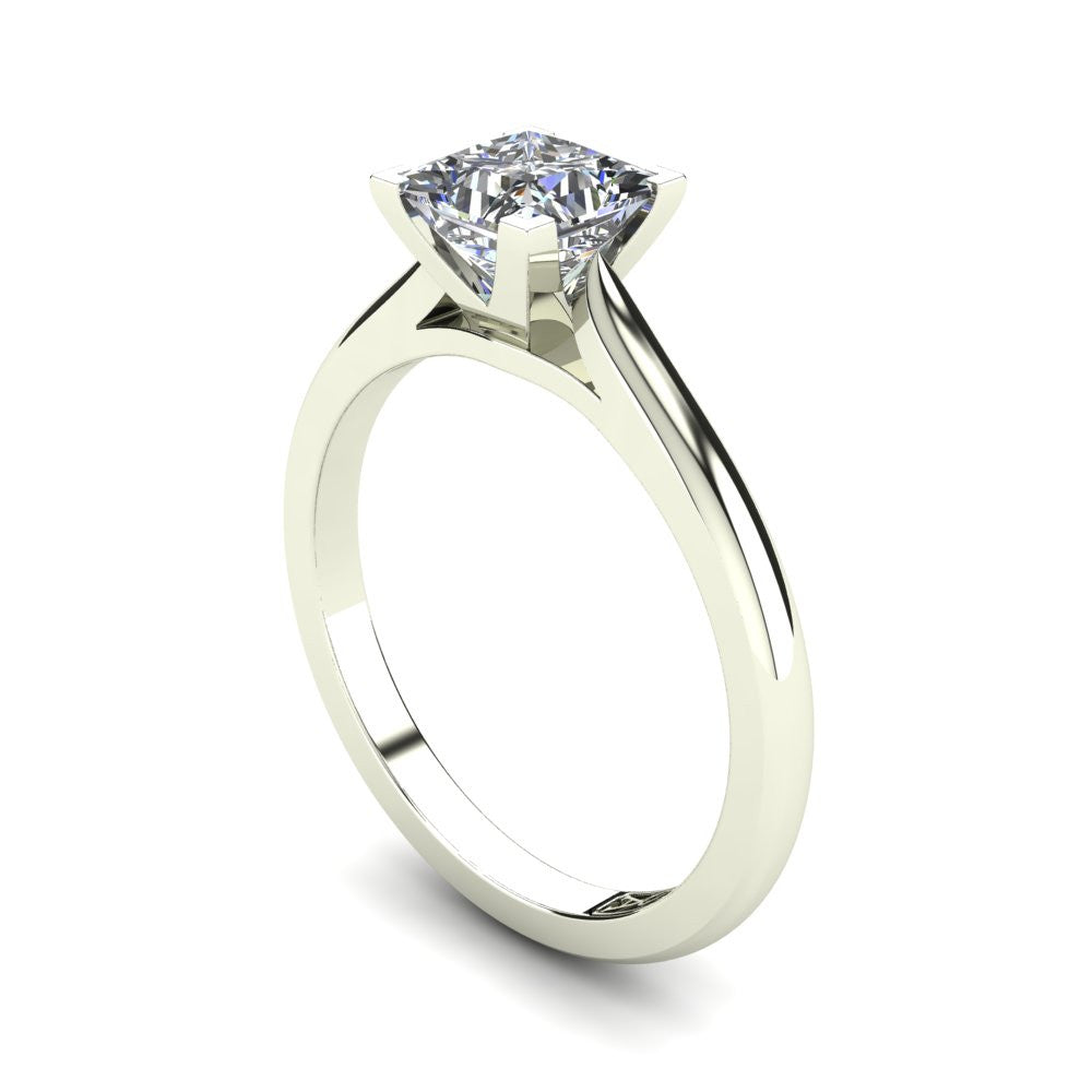 'Katie' Princess Cut Lab Grown Engagement Ring