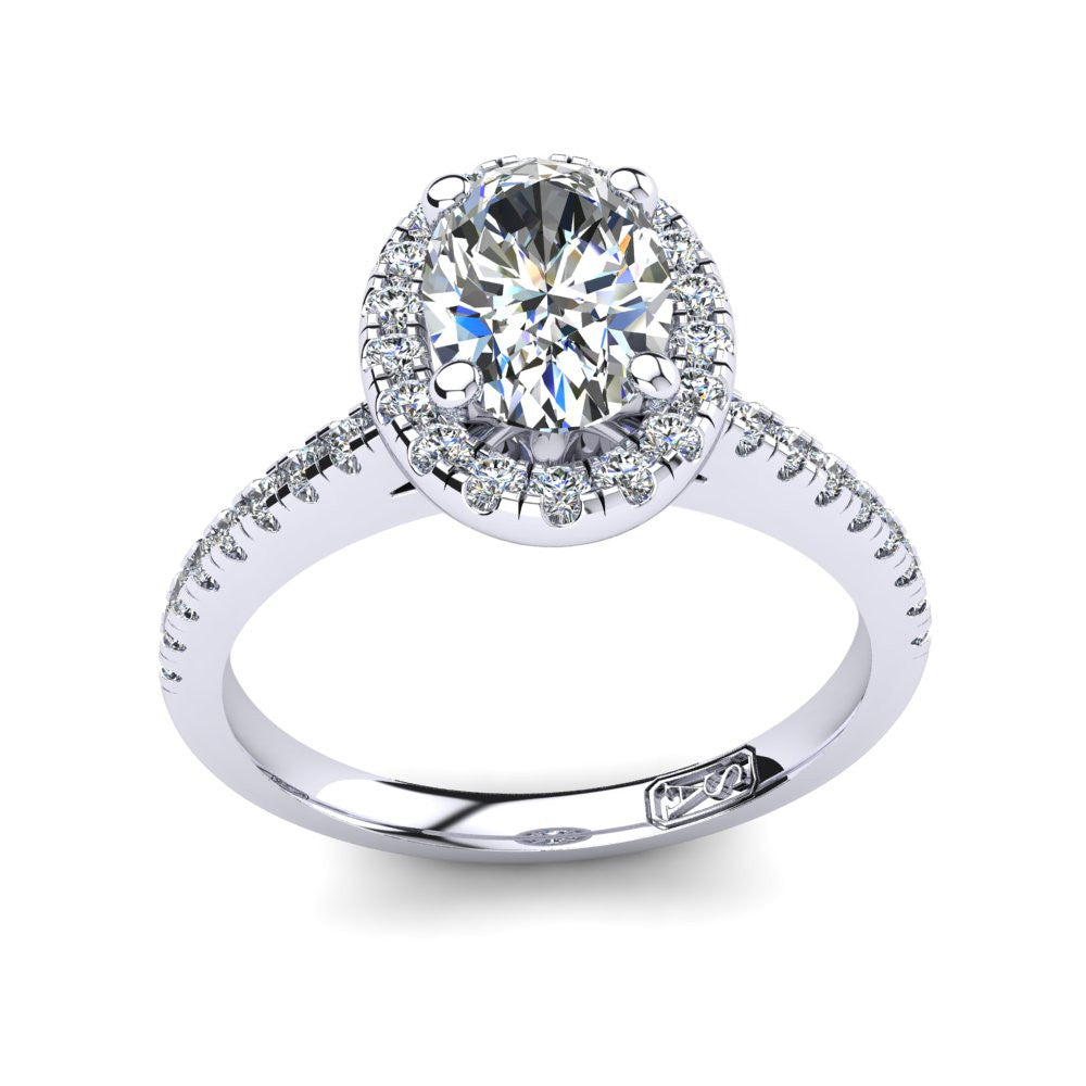 'Jenna' Oval Cut Lab Grown Engagement Ring