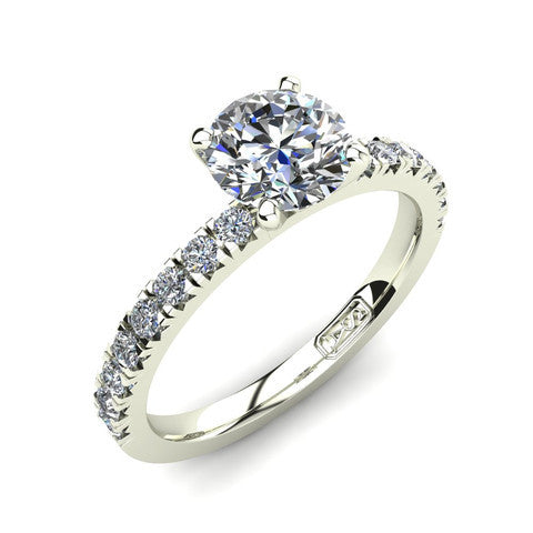 'Emily' Round Brilliant Cut Lab Grown Engagement Ring