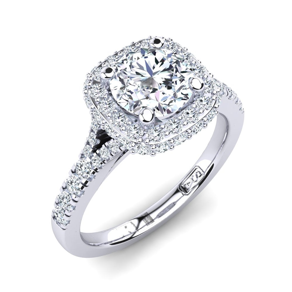 'Faith' Round Brilliant Cut Lab Grown Engagement Ring