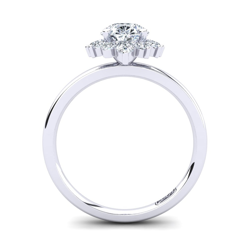 'Ariel' Pear Cut Lab Grown Engagement Ring
