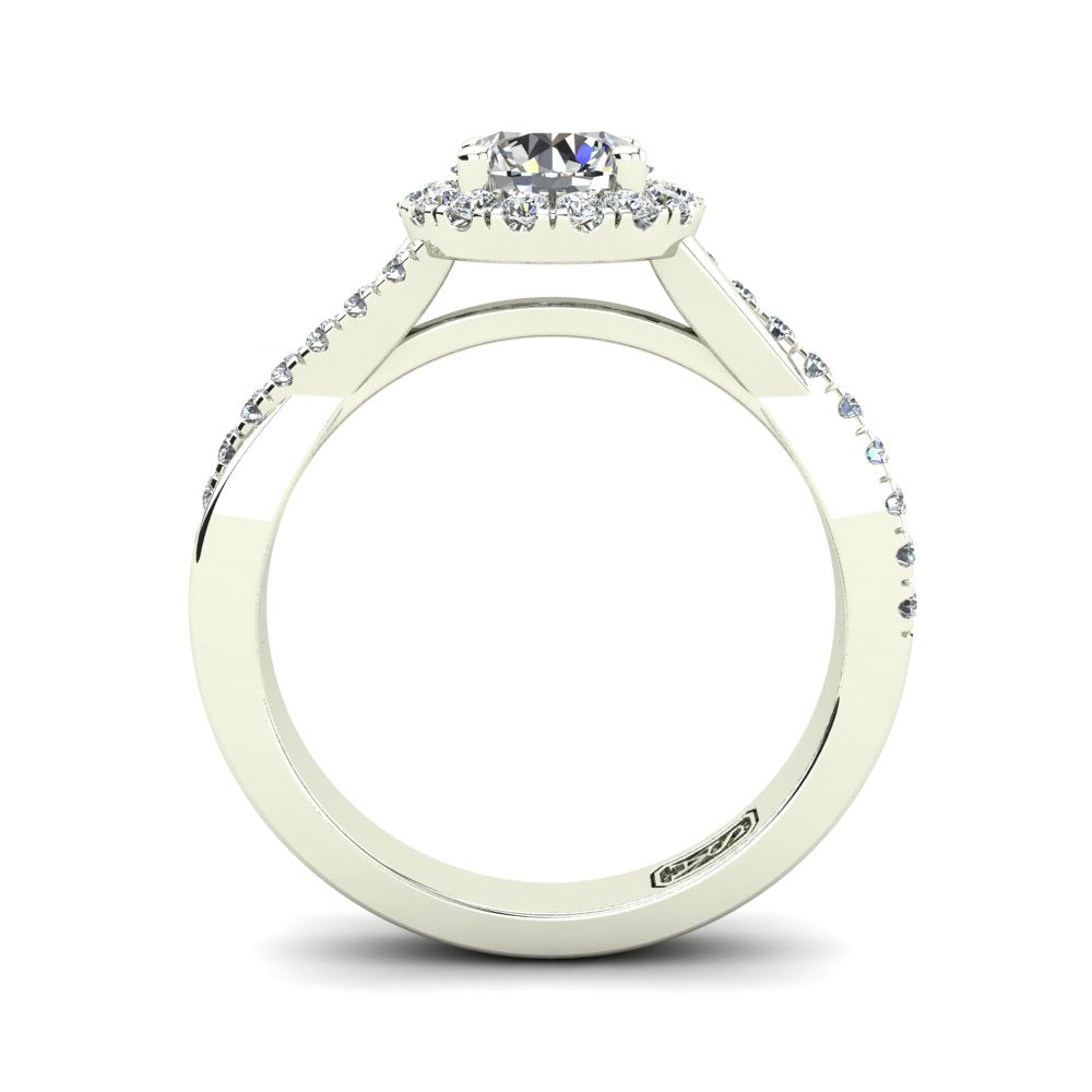 'Anna' Round Brilliant Cut Lab Grown Engagement Ring