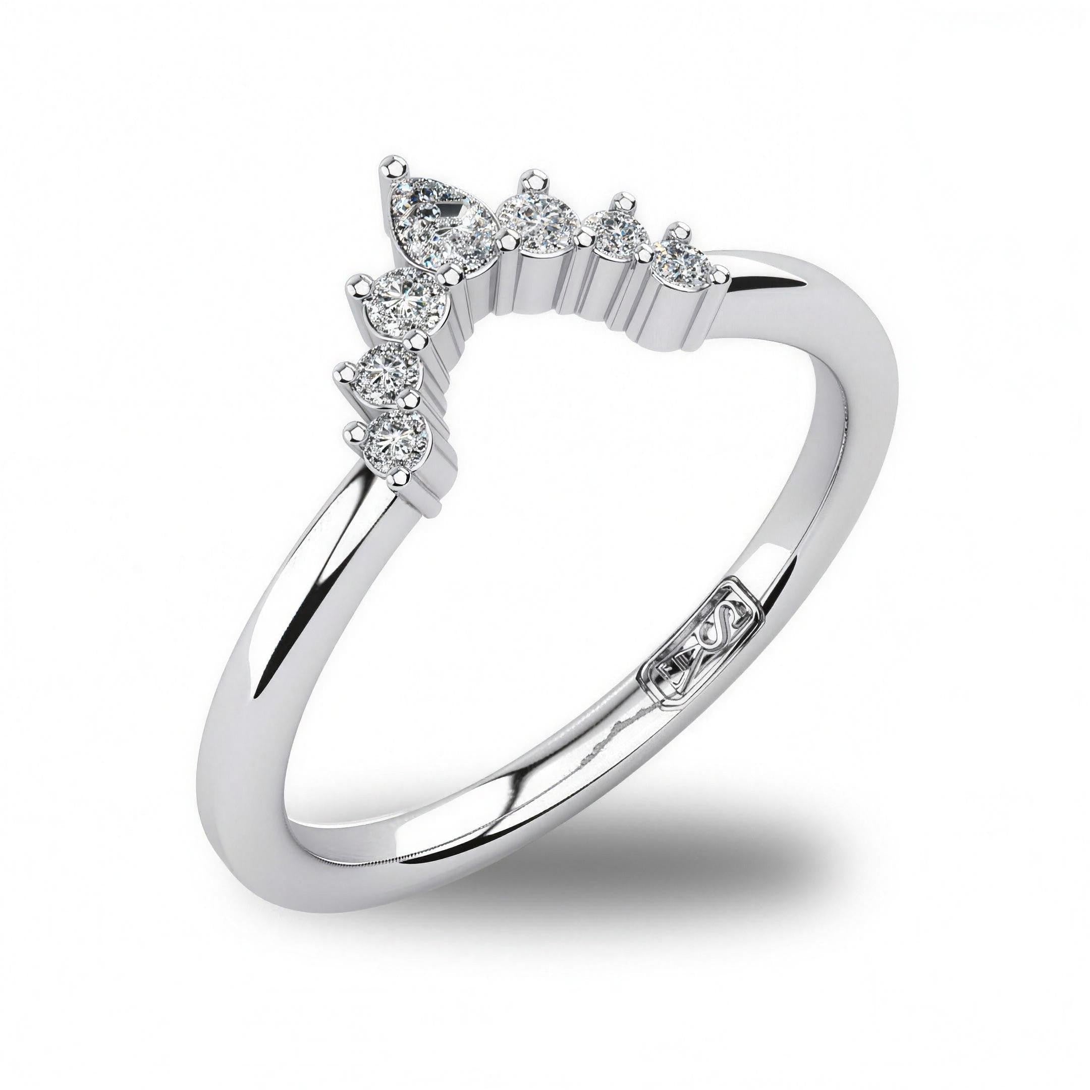 'Anika' Diamond Wedding Band