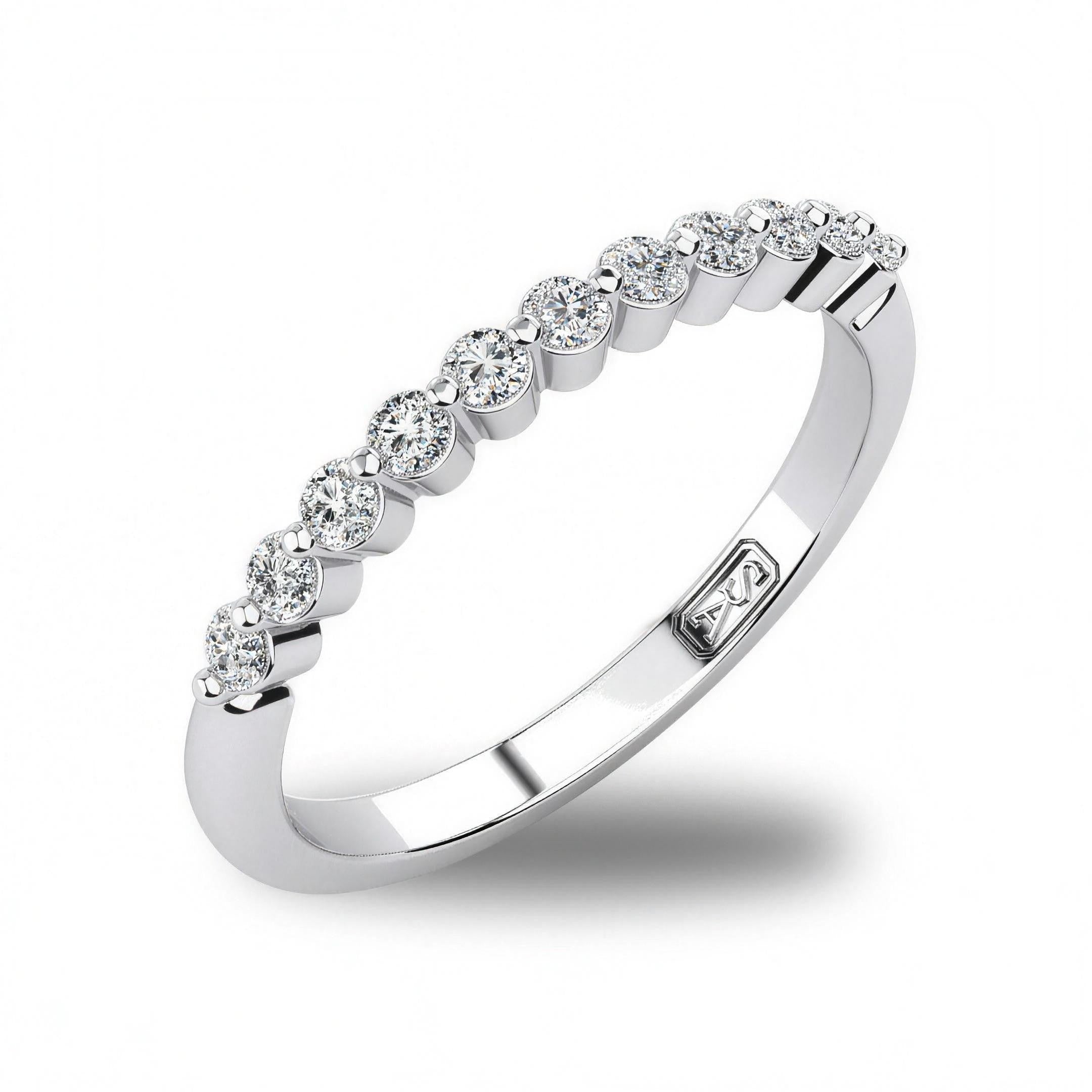 'Annie' Diamond Wedding Band