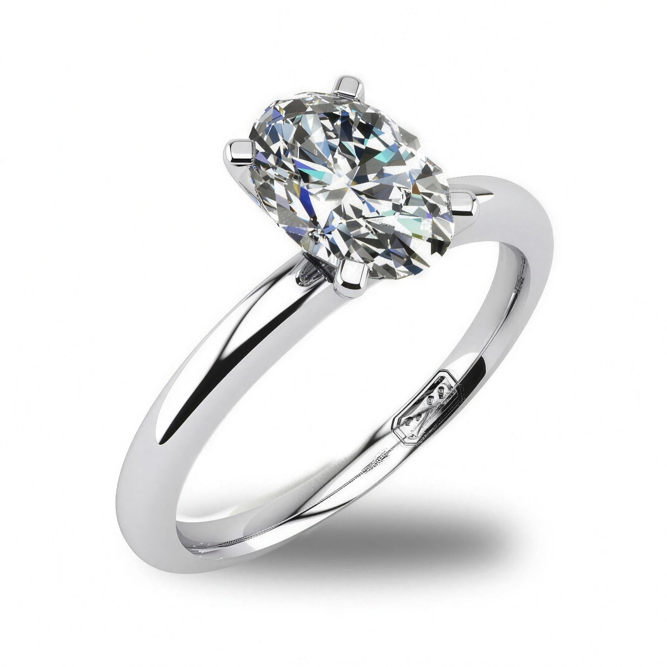 'Casey' Oval Cut Lab Grown Engagement Ring