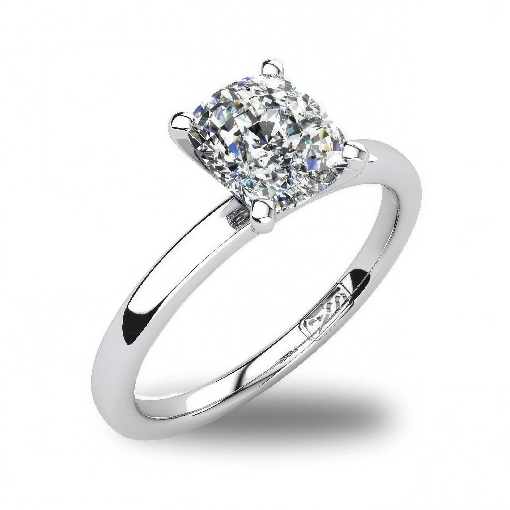 'Fiona' Cushion Cut Lab Grown Engagement Ring