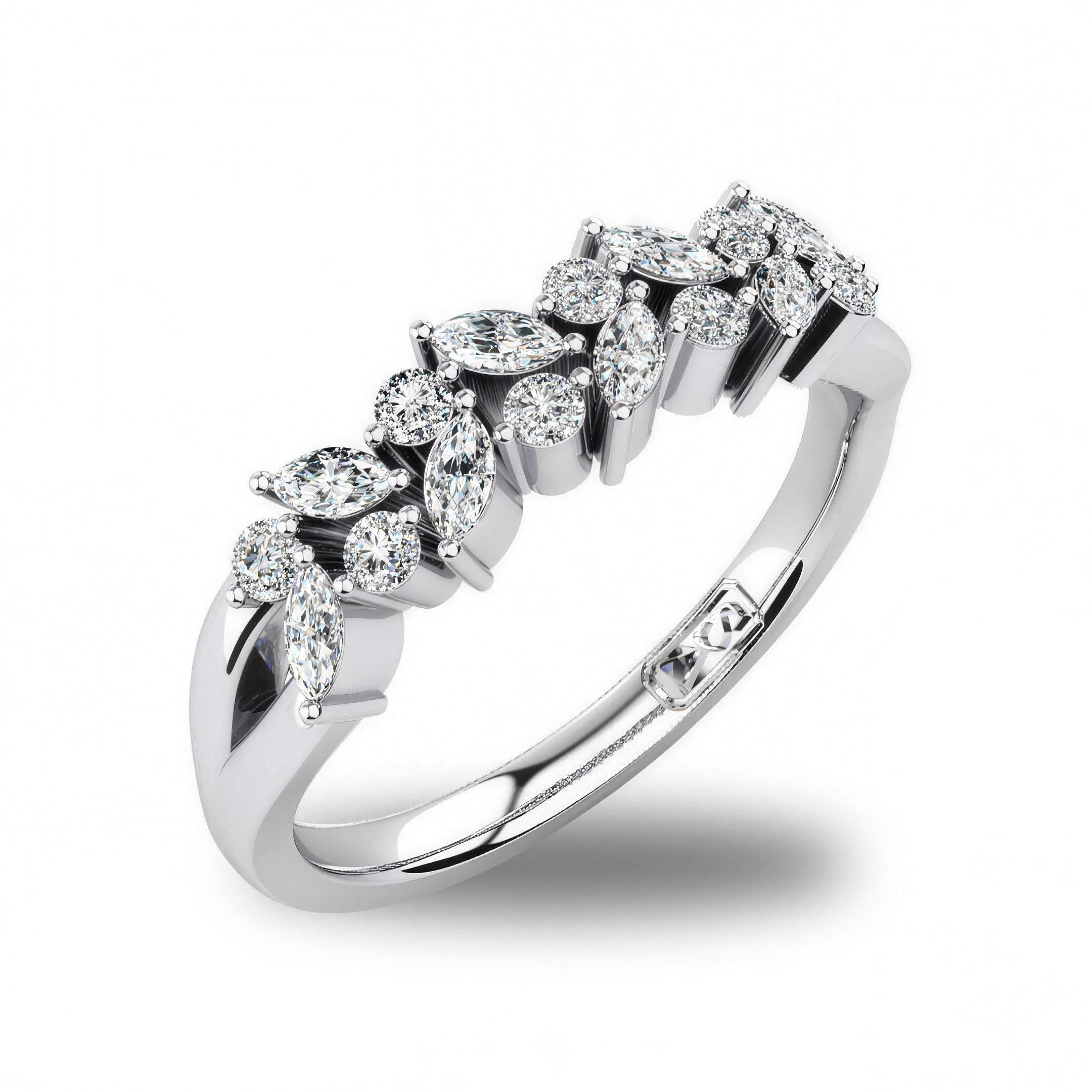 'Kat' Diamond Wedding Band
