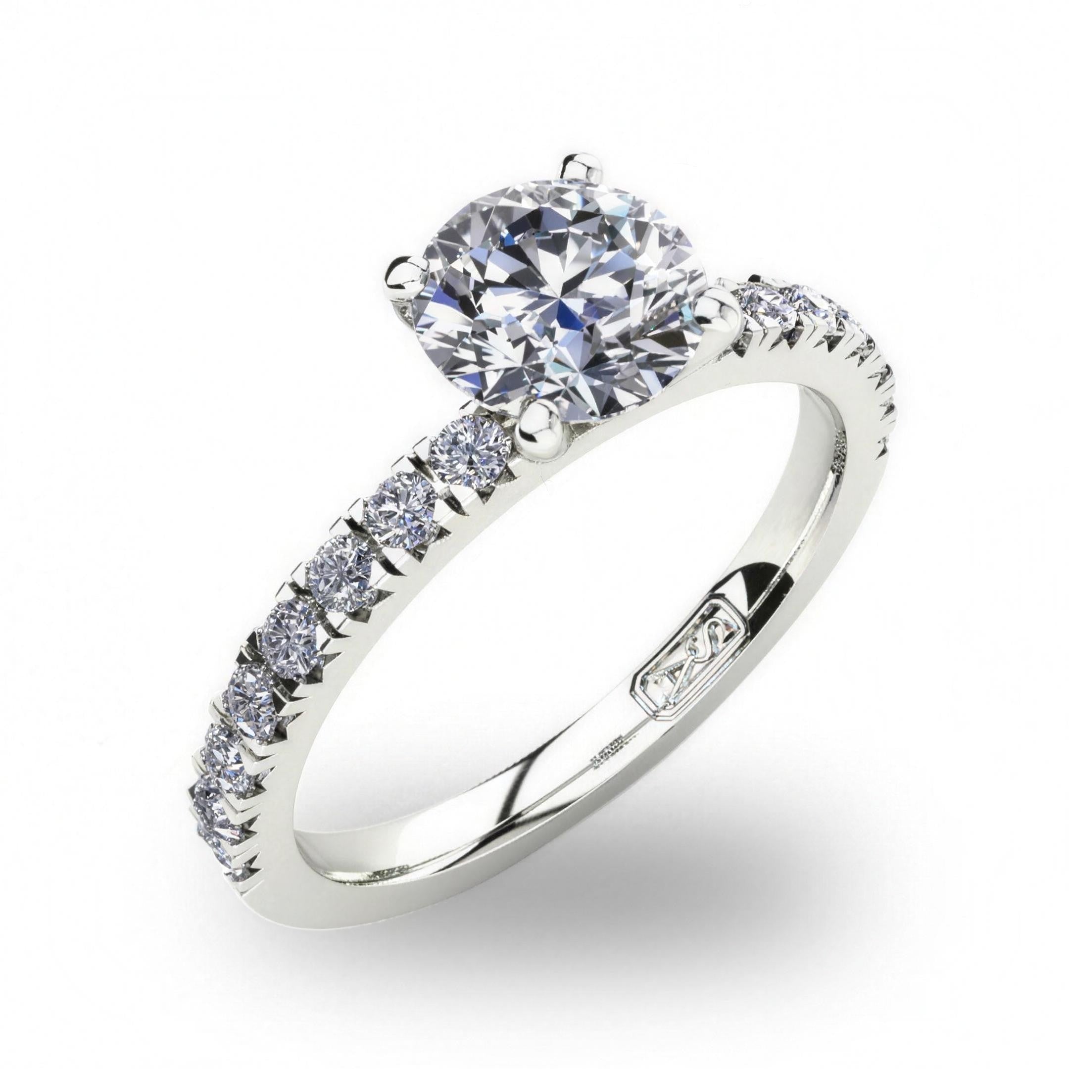 'Emily' Round Brilliant Cut Engagement Ring