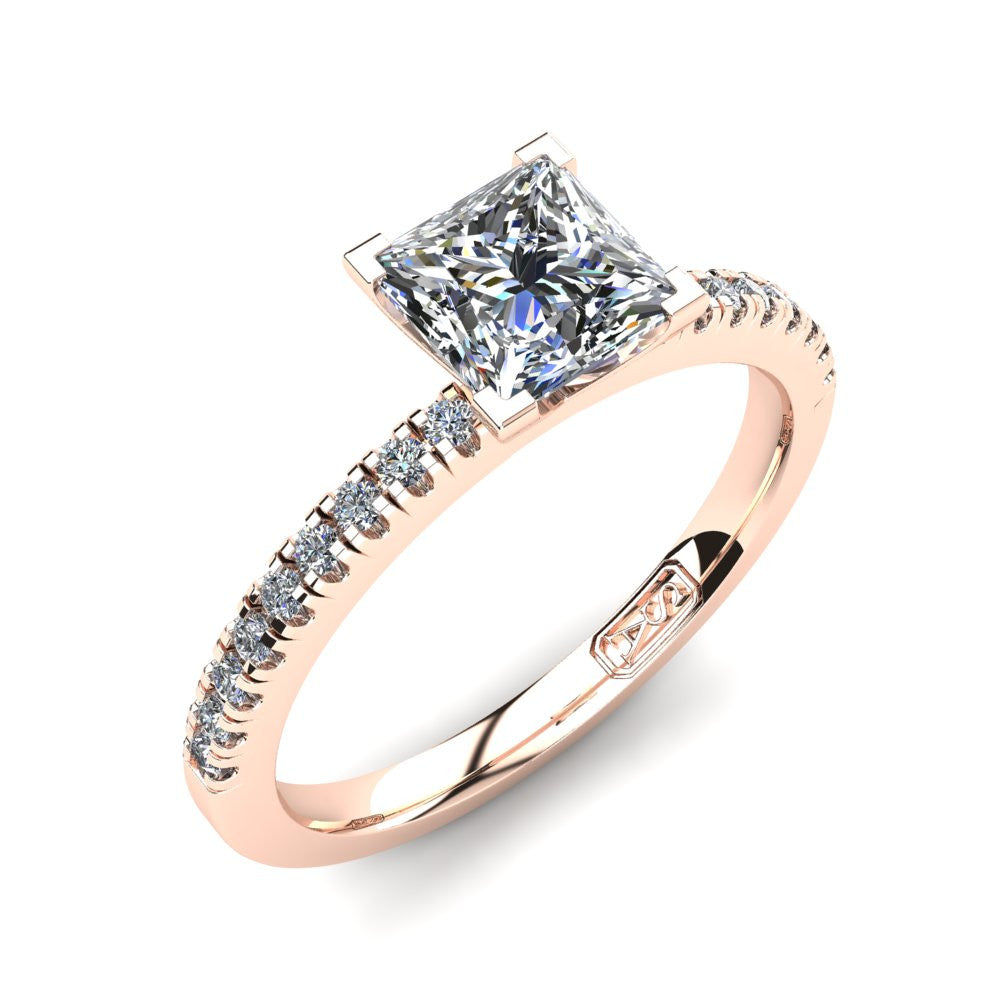'Chloe' Princess Cut Engagement Ring