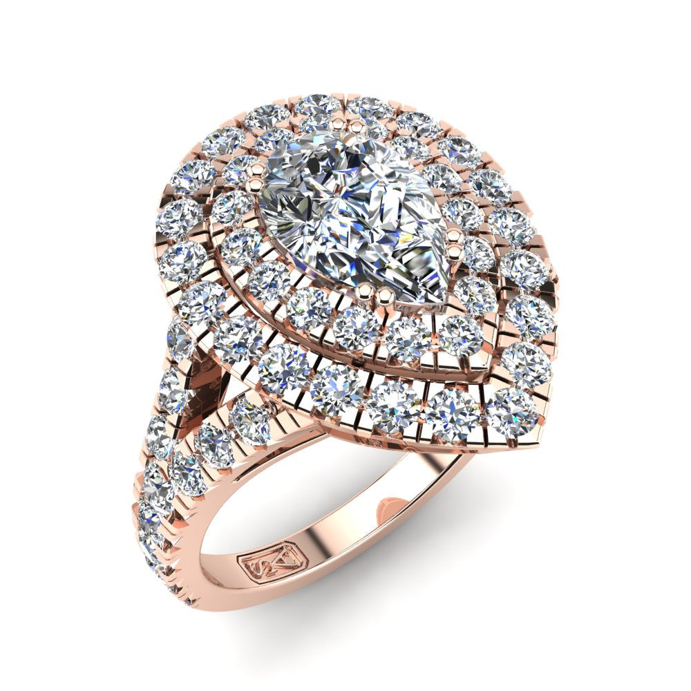 'Emma' Pear Cut Engagement Ring