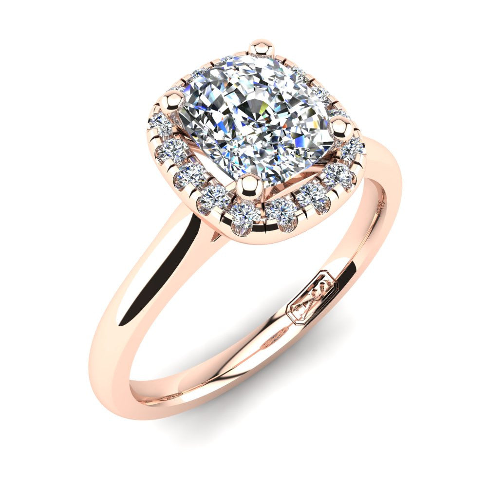 'Lola' Cushion Cut Engagement Ring