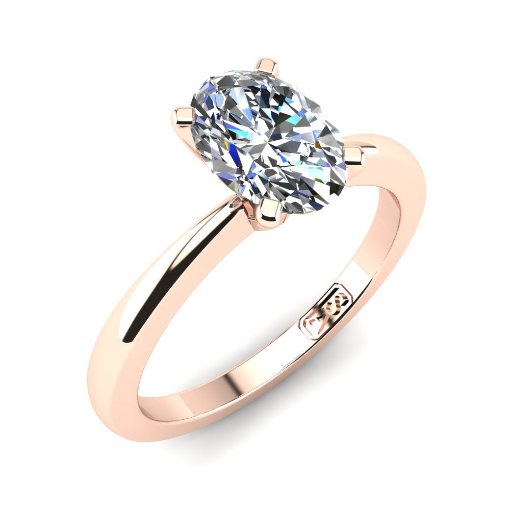 'Grace' Oval Cut Engagement Ring