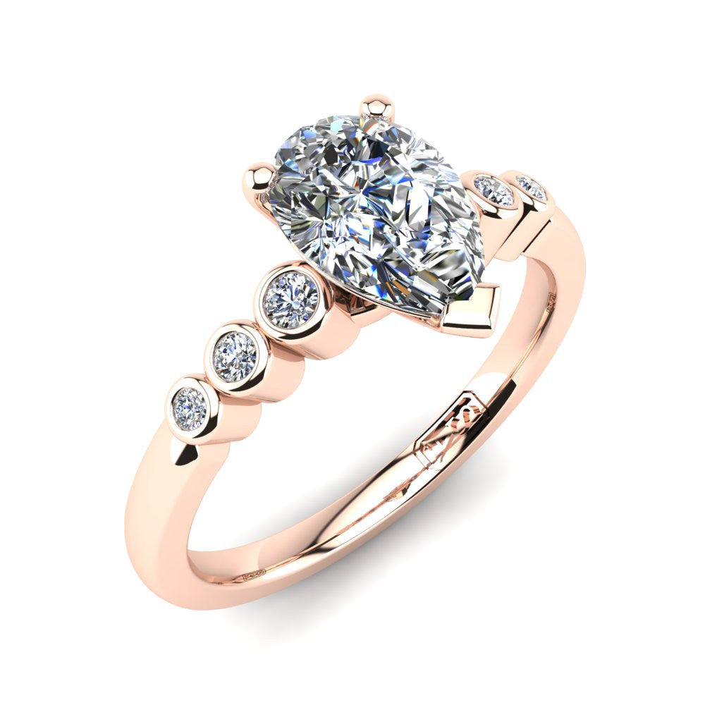'Riley' Pear Cut Engagement Ring