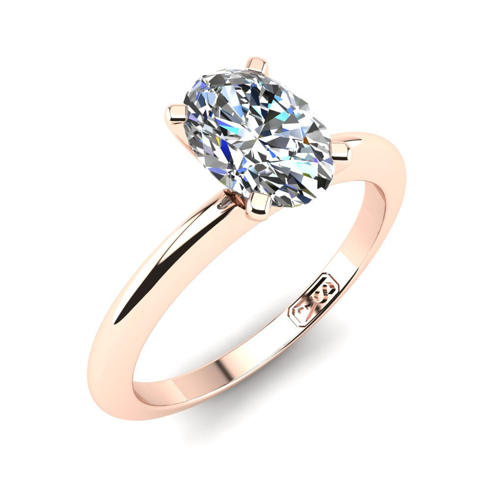 'Nicole' Oval Cut Engagement Ring