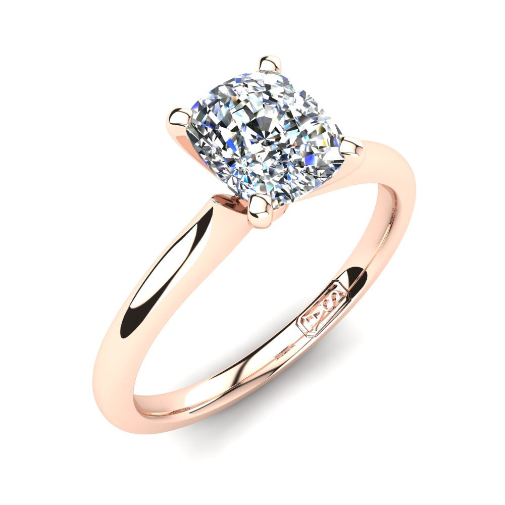 'Delta' Cushion Cut Engagement Ring