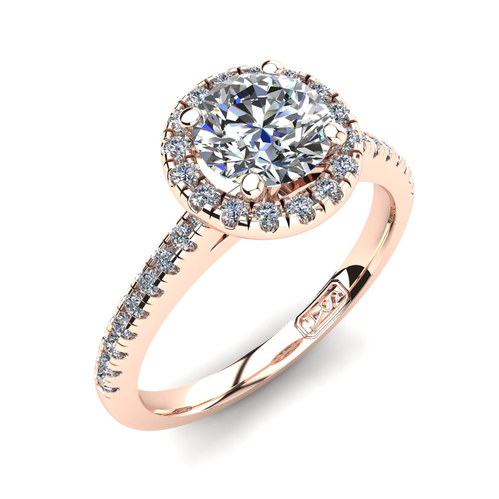 'Jenna' Round Brilliant Cut Engagement Ring