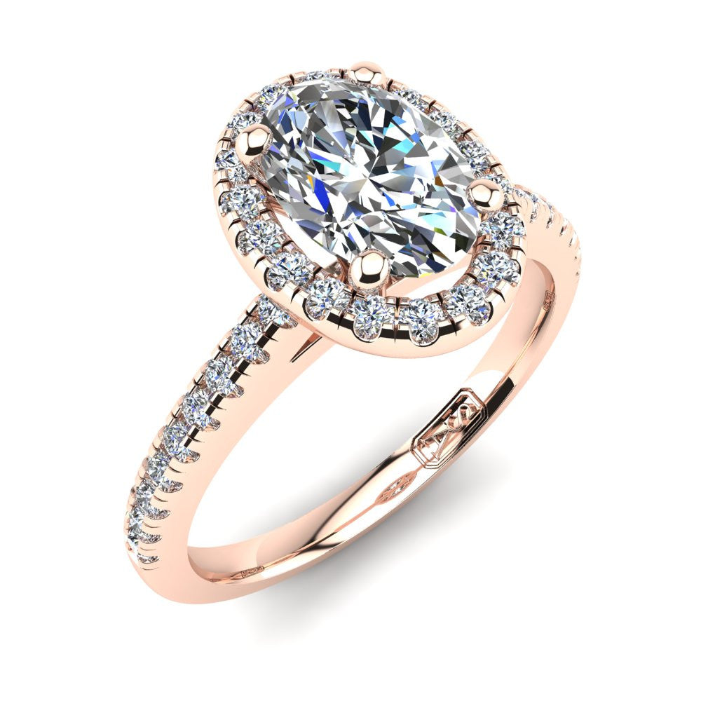 'Jenna' Oval Cut Engagement Ring