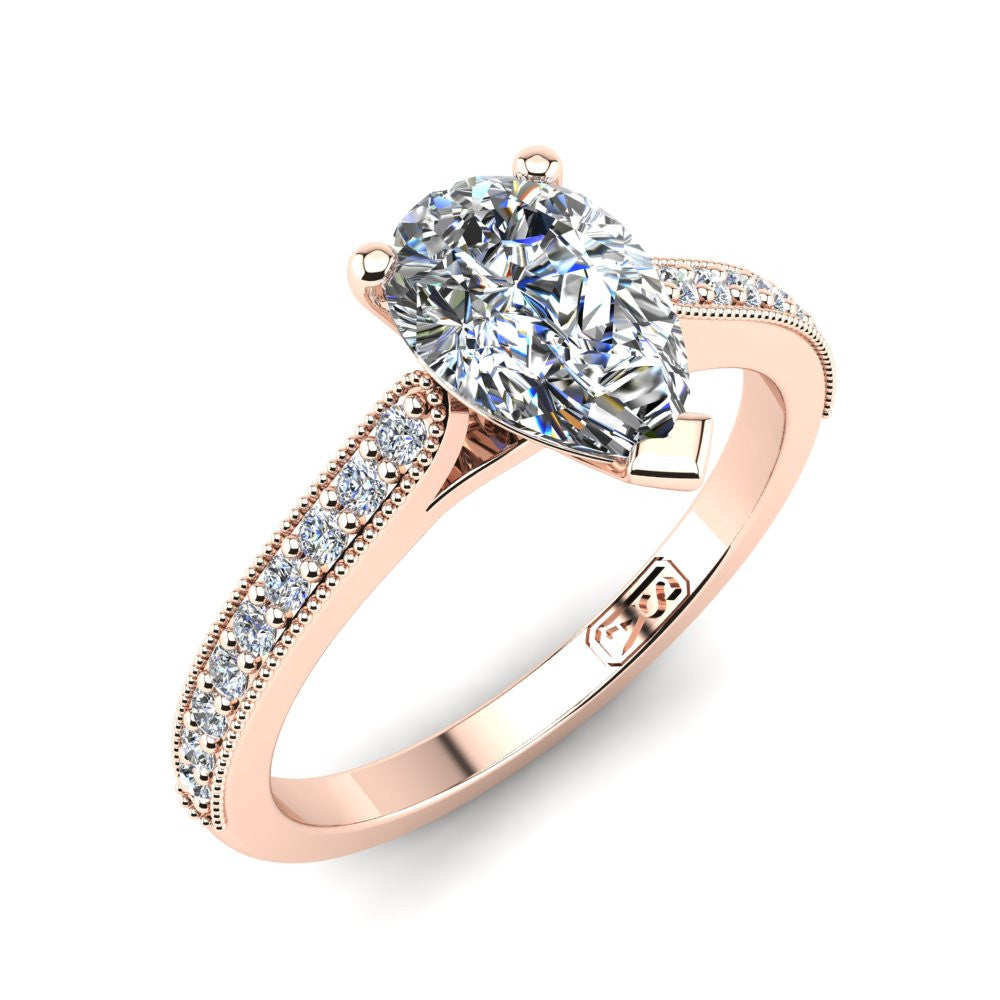 'Nadia' Pear Cut Engagement Ring