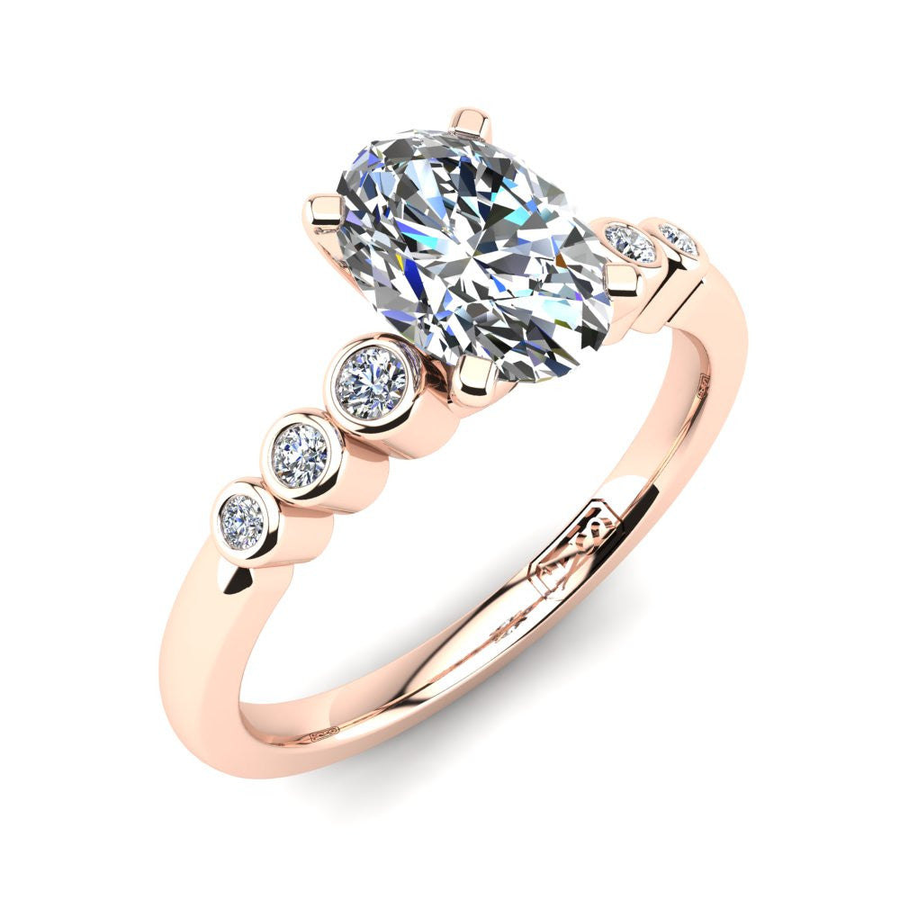 'Riley' Oval Cut Engagement Ring