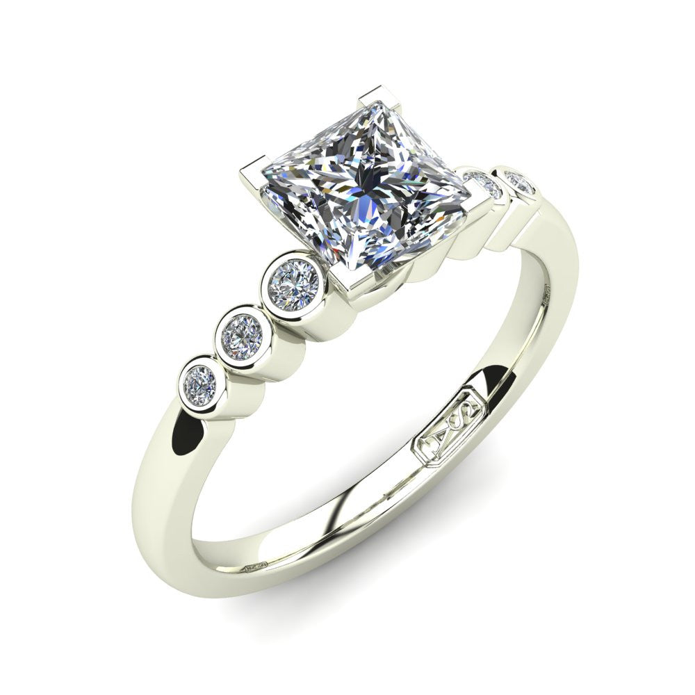 'Riley' Princess Cut Engagement Ring